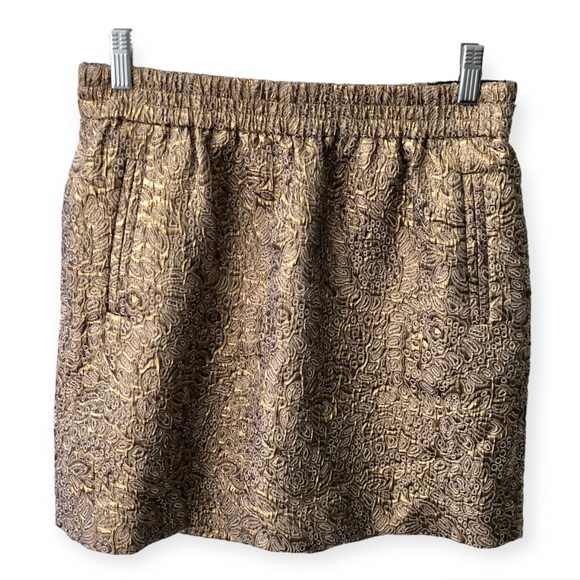 LOFT, Brocade 🎄Holiday🎄Metallic Skirt - Picture 2 of 10